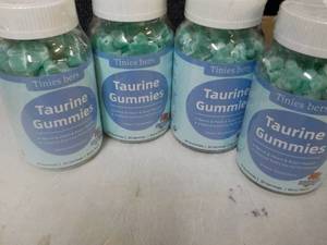 lot 110 image: 4 Taurine Gummies- 60 per bottles...