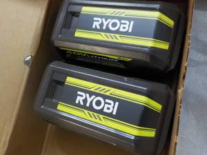 lot 116 image: 2 Ryobi 40V Lithium Batteries...