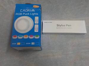 lot 154 image: CADRIM RGB Puck Lights and Stylus P...