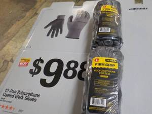 lot 175 image: 24 pair Large Size Firm Grip Polyur...