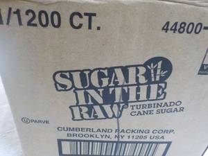 lot 192 image: Case of 1200 Packets Sugar in the R...