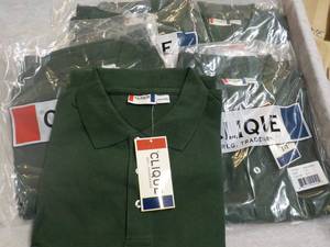 lot 207 image: 5 Clique Green Short Sleeve Mens T...