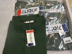 lot 208 image: 4 Clique Green Short Sleeve Mens T...