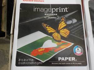 lot 10 image: Office Depot 5000 Sheets 8.5 x 11 ...