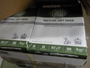 lot 19 image: Boise 5000 Sheets White 8.5 x 11 C...