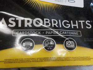 lot 22 image: 500 Astro Brights Sheets Cardstock...