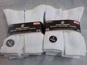 lot 189 image: 12 pair Wear Proof White Athletic S...