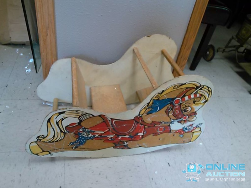 vintage rocking horse chair