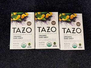 lot 185 image: 3 Packs of Tazo Earl Grey Tea