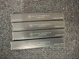 lot 18 image: 4 Savvy Minerals Lip Gloss Sticks - Journey
