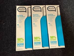 lot 29 image: 3 Bottles Of Skinfix Foaming Oil Cleanser