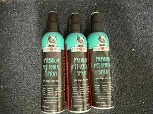 lot 49 image: 3 Bottles Of Premium Pet Dental Spray