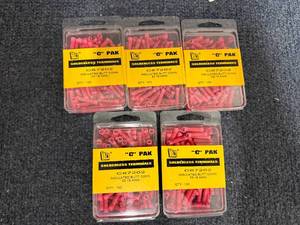 lot 66 image: 5 X 100Ct Packs Of Solderless Terminals
