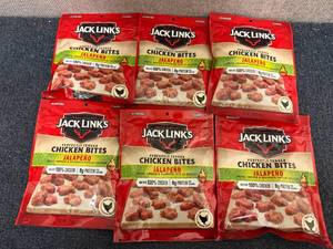 lot 239 image: 6 Bags Of Jack Links Jalepeno Chicken Bites
