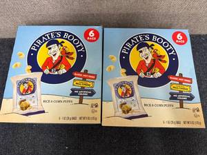 lot 263 image: 2 X 6Ct Packs Of Pirates Booty White Cheddar Puffs