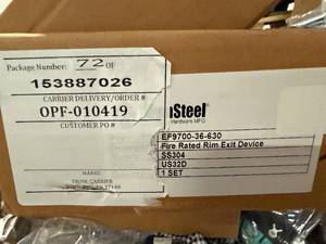 lot 3 image: Townsteel Fire Rated Rim Exit Device