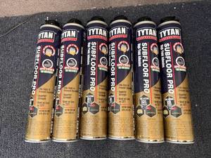 lot 91 image: 6 Tubes Of Tytan Subfloor Pro Collapsing Gel Adhesive