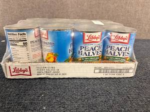 lot 134 image: Canned Halved Peaches