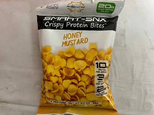 lot 356 image: 3 x 12ct Boxes of Smart-Snx Crispy Protein Bites - Honey Mustard