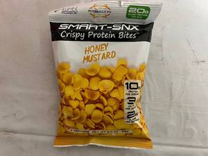 lot 361 image: 3 x 12ct Boxes of Smart-Snx Crispy Protein Bites - Honey Mustard