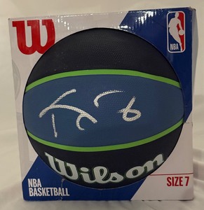 lot 19 image: Kevin Garnett Autographed Timberwolves Style Basketball Beckett Authenticated