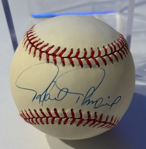 lot 65 image: Raphael Palmeiro Autographed Baseball Rawlings OALB Budig Ball