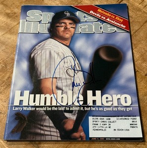 lot 50 image: Larry Walker Autographed Sports Illustrated Magazine
