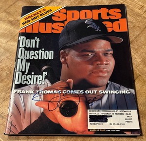 lot 56 image: Frank Thomas Autographed Sports Illustrated Magazine