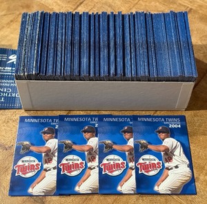 lot 101 image: 2004 Minnesota Twins Pocket Schedules - New Full Box