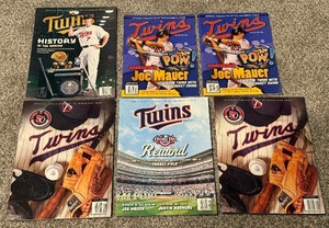 lot 107 image: (6) Minnesota Twins and Joe Mauer Baseball Publications  Magazines