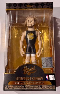 lot 74 image: Steph Curry Gold Funko NBA Basketball Figure