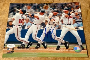 lot 86 image: Chipper Jones Autographed 8x10 Photo With JSA COA