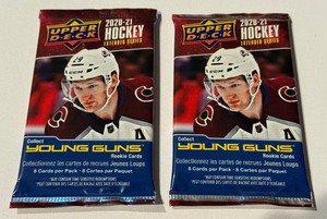 lot 112 image: 2 Packs 2020-21 Upper Deck Hockey Extended Series Cards