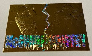 lot 124 image: Ken Griffey Jr.  Mark McGwire 5000 Game Breakers 23kt Gold Baseball Card