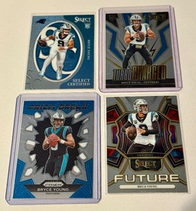 lot 132 image: Bryce Young 4 Card Rookie Football Lot