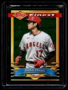 lot 138 image: Shohei Ohtani  2021 Topps Finest #9 Los Angeles Angels Baseball Card