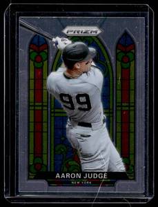 lot 139 image: Aaron Judge Rare Insert  2021 Panini Prizm Stained Glass #SG-5 New York Yankees Baseball Card