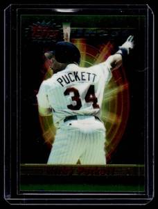 lot 140 image: Kirby Puckett  1994 Finest #204 Minnesota Twins Baseball Card