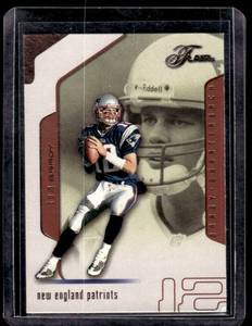 lot 150 image: Tom Brady  2002 Flair #89 New England Patriots Football Card