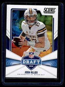 lot 151 image: Josh Allen RC 2018 Score NFL Draft #5 Wyoming Cowboys Football Card