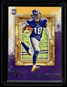 lot 152 image: Justin Jefferson  2020 Panini Chronicles Gridiron Kings #GK-13 Minnesota Vikings Football Card