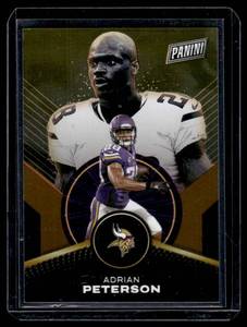 lot 157 image: Adrian Peterson 199  2024 Panini Player of the Day Orange #54 Minnesota Vikings Football Card