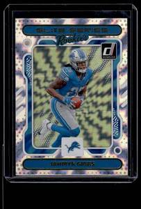 lot 159 image: Jahmyr Gibbs Foil Insert  2023 Donruss The Elite Series Rookies #6 Detroit Lions Football Card