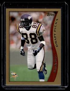 lot 161 image: Randy Moss RC 1998 Topps #352 Minnesota Vikings Football Card
