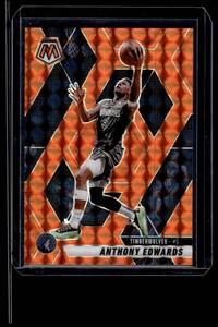 lot 184 image: Anthony Edwards Orange SP 249  2025 Mosaic #36 Minnesota Timberwolves Basketball Card