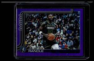lot 188 image: Julous Randle 250 Purple Foil SP  2025 Topps #110 Minnesota Timberwolves Basketball Card