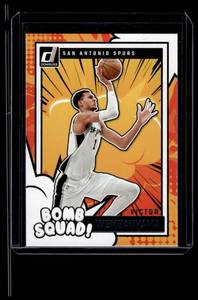 lot 196 image: Victor Wembanyama Bomb Squad Insert  2025 Donruss #6 San Antonio Spurs Basketball Card