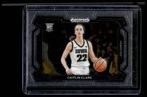 lot 197 image: Caitlin Clark Variation RC 2024 Prizm Draft Picks #57 Indiana Fever Basketball Card