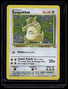 lot 201 image: Kangaskhan Holo  1999 Classic - Jungle #5 BasicRare Holo Pokemon Card