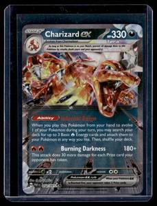 lot 202 image: Charizard ex Holo  2024 Scarlet & Violet Series - Paldean Fates #54 Double Rare Pokemon Card